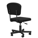 ZUN Mesh Task Chair Plush Cushion, Armless Desk Chair Home Office Adjustable Swivel Rolling Task W2181P164910