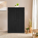 ZUN Bathroom Storage Cabinet Freestanding Wooden Floor Cabinet with Adjustable Shelf and Double Door W169392184