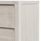 ZUN Modern Style Wood Veneer 3-Drawer Chest for Bedroom, Living Room, Stone White WF301020AAE