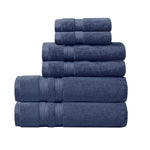 ZUN 100% Cotton Feather Touch Antimicrobial Towel 6 Piece Set B035129611