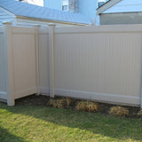 ZUN Privacy Fence Panels 6ft.H x 6ft.W WHITE Vinyl Full set of 2 Pcs B100128095