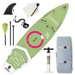 ZUN Inflatable Stand Up Paddle Board 11'x34"x6" With Premium SUP Accessories & Backpack, Wide Stance, W144081495