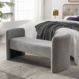 ZUN Welike 52" Bench for Bedroom End of Bed Modern Contemporary Design Ottoman Couch Long Bench Window W83459033