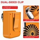 ZUN 8000mAh Waist Clip Fan & Neck Fan 2 in 1, Portable Rechargeable Clip on Fan with 3 Speeds, Battery 20558675
