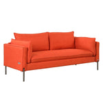 ZUN 76.2" Modern Style 3 Seat Sofa Linen Fabric Upholstered Couch Furniture 3-Seats Couch for Different WF292374AAG