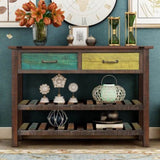 ZUN TREXM Console Table Sofa Table Console Tables for Entryway Hallway Bathroom Living Room with Drawers WF187820AAP