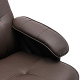 ZUN Recliner Chair with Ottoman, Swivel Recliner Chair with Wood Base for Livingroom, Bedroom, Faux W1733102607