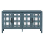ZUN TXREM Retro Mirrored Sideboard with Closed Grain Pattern for Dining Room, Living Room and WF309352AAM