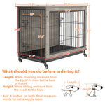 ZUN 38 Inch Heavy-Duty Gray Dog Crate Furniture 06871018