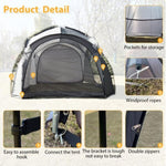 ZUN Easy Beach Tent 12 X 12ft Pop Up Canopy UPF50+ Tent with Side Wall, Ground Pegs, and Stability W121270355
