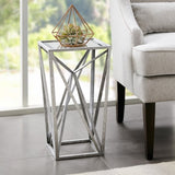 ZUN Angular Mirror Accent Table B03548819