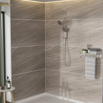 ZUN Multi Function Dual Shower Head - Shower System with 4.7" Rain Showerhead, 7-Function Hand Shower, W124361937