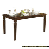 ZUN Espresso Finish Transitional Style 1pc Dining Table Oak Veneer Wood Casual Dining Room Furniture B01166418