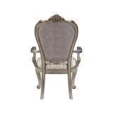 ZUN ACME Ariadne Side Chair , Velvet & Antique Plantinum Finish DN02282