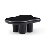 ZUN Cute Cloud Coffee Table for Living Room, Black ,35.43inch W876124396