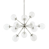 ZUN Paige 12-Light Chandelier with Oversized Globe Bulbs B03596549