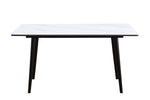ZUN Modern Contemporary Dining Table 1pc White Sintered Stone Table Stylish Dining Furniture B011140185