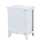ZUN Bedroom Small Bedside Table/Night Stand with Open door Storage Compartments, white W131454645