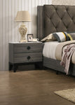 ZUN Bedroom Furniture Contemporary Look Grey Color Nightstand Drawers Bed Side Table plywood HSESF00F5451