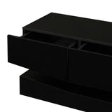 ZUN LED TV Stand for 55 inch TV, Modern Entertainment Center with LED Lights, TV & Media Furniture W33128744