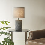 ZUN Embossed Ceramic Table Lamp B03594982
