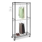 ZUN Closet Organizer Garment Rack Clothes Hanger Home Shelf Heavy Duty Furniture 06730043
