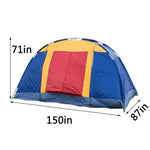 ZUN Outdoor 8 Person Camping Tent Easy Set Up Party Large Tent for Traveling Hiking With Portable Bag, W104162943