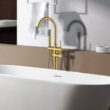 ZUN Freestanding Bathtub Faucet with Hand Shower W1533125026