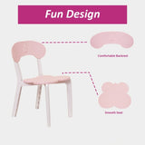ZUN Kids Table and Chair Set, 3 Piece Toddler Table and Chair Set, Plastic Children Activity Tablefor W1859113383