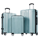 ZUN Hardside Luggage Sets 3 Pieces, Expandable Luggages Spinner Suitcase with TSA Lock Lightweight Carry PP313220AAM