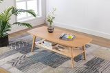 ZUN Bahamas 47" Natural Light Oak Coffee Table B06178457