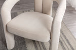 ZUN COOLMORE Contemporary Designed Fabric Upholstered Accent/Dining Chair /Barrel Side Chairs Kitchen W395103720