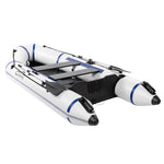 ZUN Camping Survivals 10ft PVC 330kg Water Adult Assault Boat Off-White 61810419