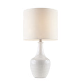 ZUN Celine Textured Ceramic Table Lamp B03595703