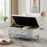 ZUN Storage Bench, Flip Top Entryway Bench Seat with Safety Hinge, Storage Chest with Padded Seat, Bed W135959017