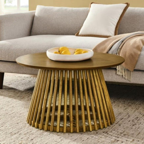 ZUN Modern minimalist coffee table, solid wood coffee table, Nordic style coffee table, simple design, W1781P143515