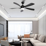 ZUN 52 Inch Low Profile Ceiling Fan with Lights Remote Control,Quiet DC Motor for Patio Living Room W934P147091