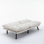 ZUN Cream Convertible Folding Modern sofa Bed W570124915