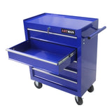 ZUN 5 DRAWERS MULTIFUNCTIONAL TOOL CART WITH WHEELS-BLUE W1102107323