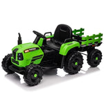 ZUN Ride on Tractor with Trailer,12V Battery Powered Electric Tractor Toy w/Remote Control,electric car W1396124964