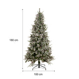 ZUN Best choice Pre Illuminated Pre Decorated Spruce Hinge Artificial Hybrid PE/PVC Christmas Tree With 00257312