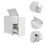 ZUN Sperry 1-Drawer Rectangle Bathroom Cabinet White B06280242