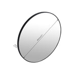 ZUN 32 x 32 Inch Bathroom Mirror Black Aluminum Frame W99967979