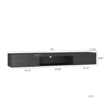 ZUN Wall Mounted Floating 65" TV Stand with 16 Color LEDs W1321104202