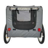 ZUN Outdoor Heavy Duty Foldable Utility Pet Stroller Dog Carriers Bicycle Trailer W1364123398