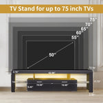ZUN LED TV stand modern TV stand with storage Entertainment Center with drawer TV cabinet for Up to 75 W162594686