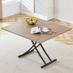ZUN Modern minimalist multifunctional lifting table, with a 0.8-inch wood grain process sticker desktop W1151126193