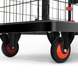ZUN Foldable Platform Push Hand Truck Cart, Basket Cage Cart, 660 lbs. Weight Capacity W162677011