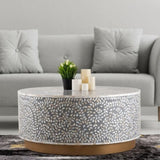 ZUN Luxe Coffee Table Gray B009139438