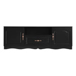 ZUN U-Can Modern TV Stand for 60+ Inch TV, with 1 Shelf, 1 Drawer and 2 Cabinets, TV Console Cabinet WF315898AAB